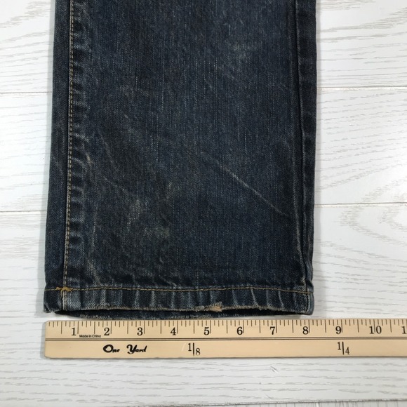 Southpole Moto Biker Jeans Men 40x34 Blue Grunge Distressed 100% Cotton Y2K - Picture 8 of 13